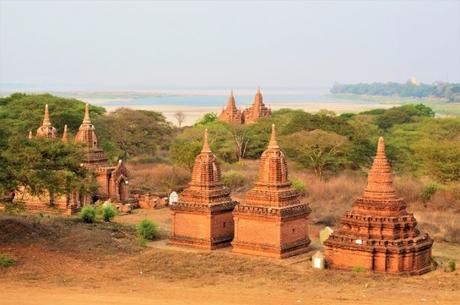 Temples en briques rouges de Bagan, Birmanie