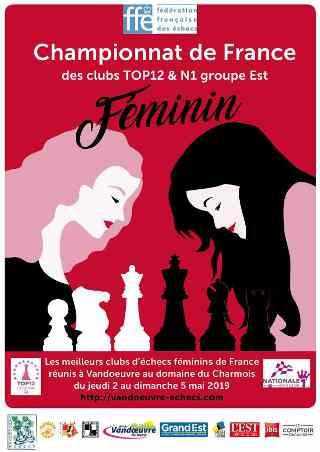 Top 12 féminin d'échecs à Vandoeuvre-lès-Nancy 