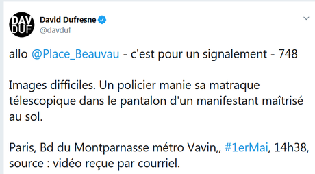 Police française : 1er mai 2019