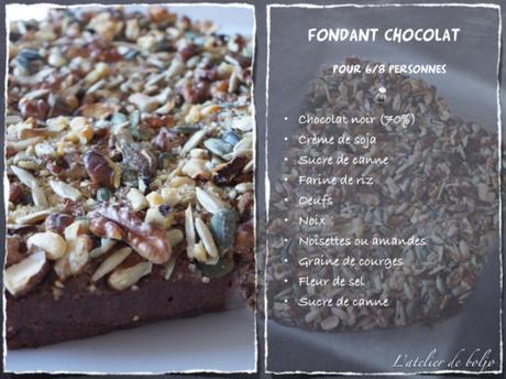 Fondant au chocolat aux fruits secs végétarien pour la Saint Valentin Fondant au chocolat aux fruits secs végétarien pour la Saint Valentin