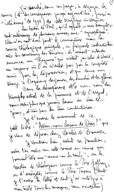 Une lettre de Garaudy à l'Abbé Pierre (21 avril 1993)