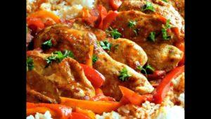 Poulet basquaise au riz