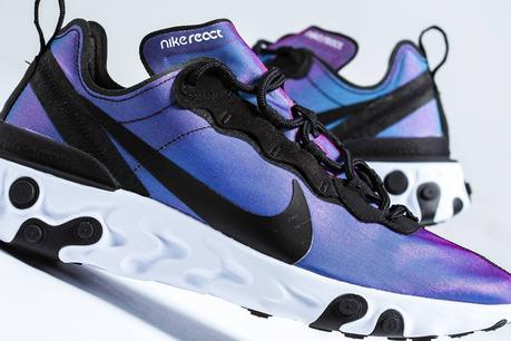 Nike habille la React Element 55 de deux tissus iridescents