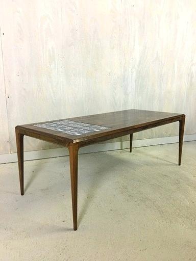 danish rosewood coffee table rosewood coffee table with tile inset design collection tables