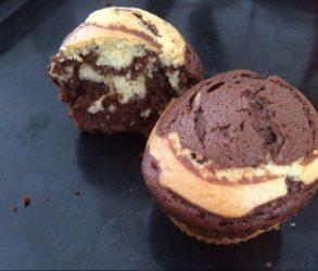 Muffins marbrés au chocolat
