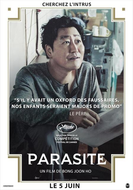 Affiches personnages VF pour Parasite de Bong Joon-ho