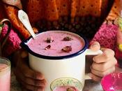 Alouda rose lait aromatisé mauricien graines basilic gelée d’agar agar.