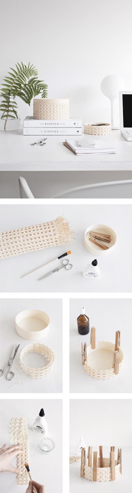 cannage diy création recyclage - blog déco - clem around the corner
