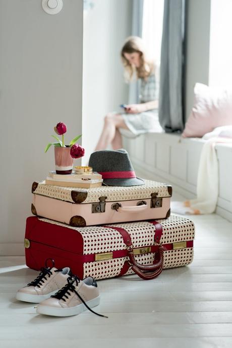 cannage diy valise vintage style rétro - blog déco - clem around the corner