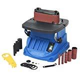 - image - vidaXL Ponceuse à Bande et à Axe Oscillant 450 W Bleu Outil de Ponçage Bois - image -