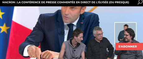 La conférence de presse de Macron comme peu de personnes l'ont vue !