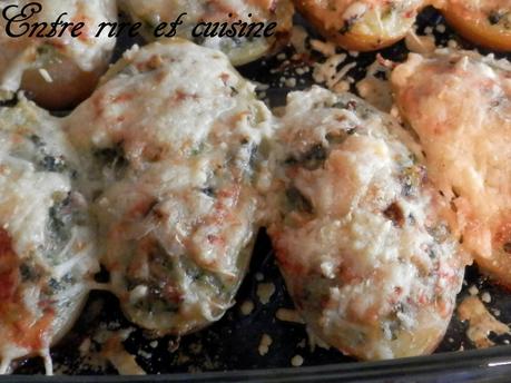 Pommes de terre farcies et gratinées au four Pommes de terre farcies et gratinées au four
