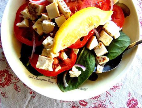 Salade Caprese végétale { une autre }