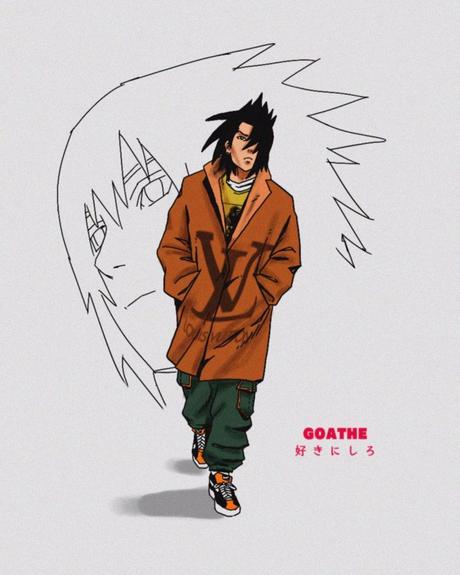 L’artiste GOATHE habille les personnages de manga en streetwear