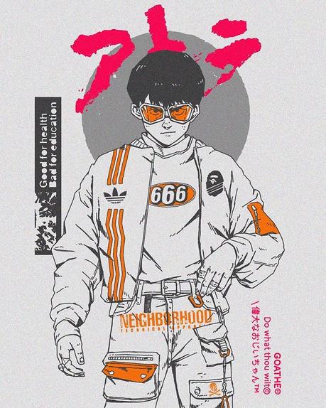L’artiste GOATHE habille les personnages de manga en streetwear