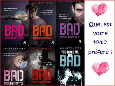 Clap de fin sur une saga : La saga BAD de Jay Crownover