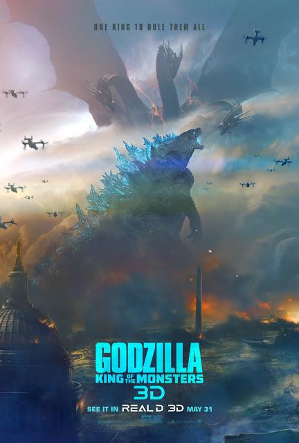 Affiches Real 3D et IMAX pour Godzilla 2 - Roi des Monstres de Michael Dougherty