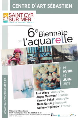 6ème biennale d’aquarelle de Saint-Cyr sur Mer (Var) – stages