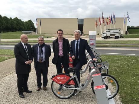 Ouverture d'une station Vélolib au Mémorial de Caen !