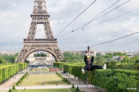 Smash Perrier: la tyrolienne de la Tour Eiffel revient !
