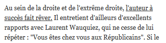 C’est officiel : le #LR  de #Wauquiez est un parti raciste. La preuve par #zemmour #europennes2019