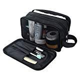 Trousse de Toilette Homme, Sac de Toilettes Cosmetiques Maquillage à Suspendre pour Voyage (Noir)
