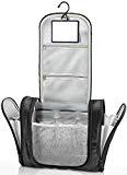 Trousse de toilette suspendue avec miroir + pochettes intérieures | Homme, femme, enfant – Trousse de voyage hydrofuge Premium | Nécessaire de toilette, vanity pour valise, bagage à main, extérieur