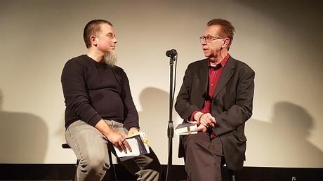 Jean-Michel Olivier, invité de Tulalu!?, au cinéma Bellevaux, à Lausanne Pierre Fankhauser et Jean-Michel Olivier