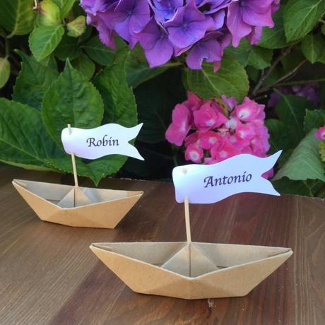 petit bateau marques-place mariage thème voyage tour du monde origami papier - blog déco - clemaroundthecorner