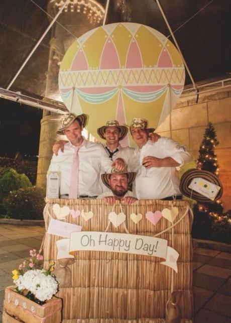 montgolfière coin photo photobooth thème mariage voyage -blog déco - décoration