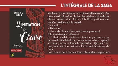 Blog tour : L’initiation de Claire / Valéry K. Baran