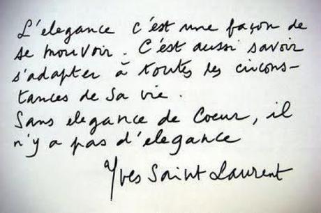 Citation de Yves Saint,Laurent