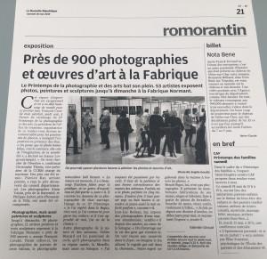 PrinTEMPS de la PHOTOgraphie & des Arts-Romorantin- FABRIQUE NORMANT 16 au 19 Mai 2019