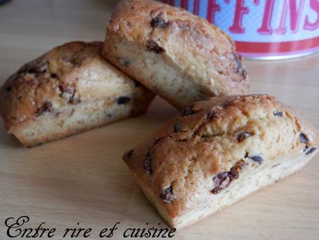 Petits cakes aux pépites de chocolat