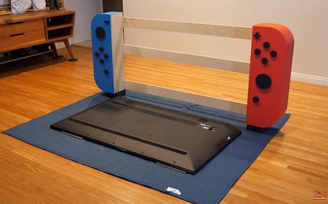 Ce menuisier se fabrique un meuble TV géant Nintendo Switch