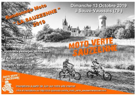 Rando moto La Sauzéenne 2019 le 13 octobre à Sauzais Vaussais (79)