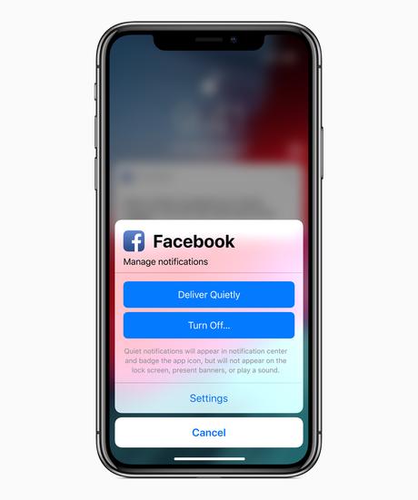 iOS 12 introduit de nouvelles fonctionnalités pour réduire les interruptions et gérer le temps à l’écran
