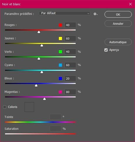 Transformer une photo en noir et blanc sur Photoshop
