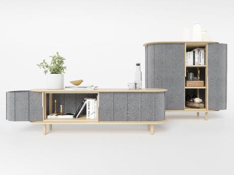 FELT SIDEBOARDS meubles en feutre par Max Voytenko