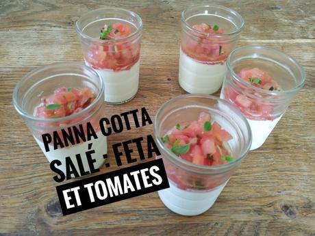 Panna Cotta salé féta tomates Panna Cotta salé féta tomates