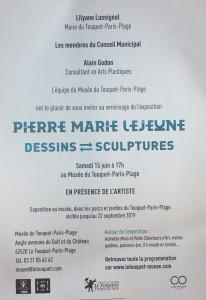 Musée du Touquet-Paris-Plage –  Le Touquet -exposition Pierre Marie LEJEUNE