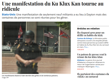 #Dayton : le #KKK ? R.I.D.I.C.U.L.E ! #antiracisme