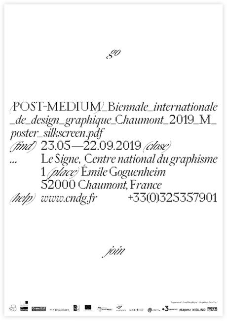 Ouverture de la Biennale Internationale de design graphique Chaumont 2019