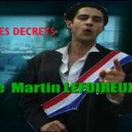 Les décrets de Martin Lefoireux – Collecte