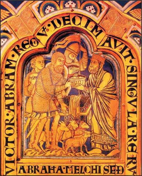 Abraham et Melchisedek ,Nicolas de Verdun, XIIeme siècle, Klosterneuburg