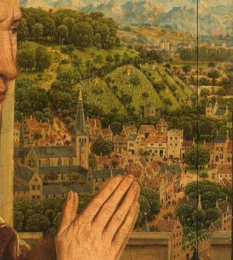 1435 Eyck_madonna_rolin faubourg