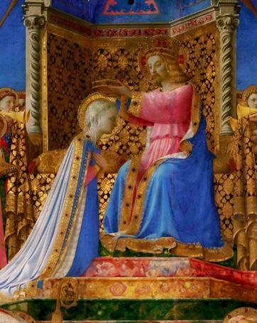 1430 Fra Angelico Couronnement Vierge Louvre detail