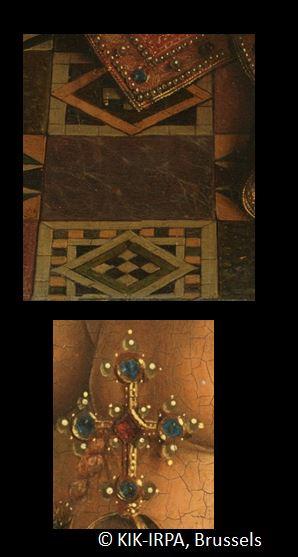 1435 Eyck_madonna_rolin carrelage motifs losange