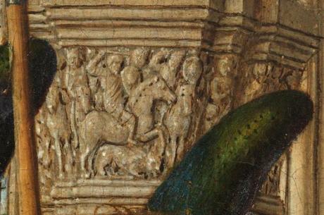 437 Jan_van_Eyck_-_Triptyque de Dreste detail chapiteau gauche