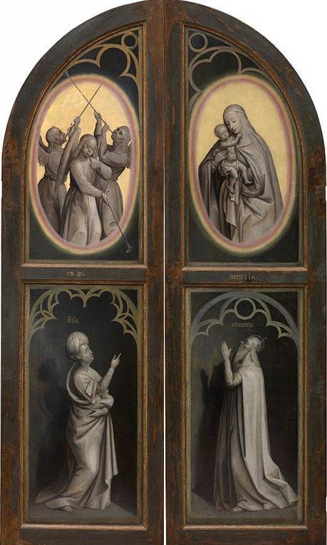 1445 Maelbeke_Madonna_Triptych_After_van_Eyck revers